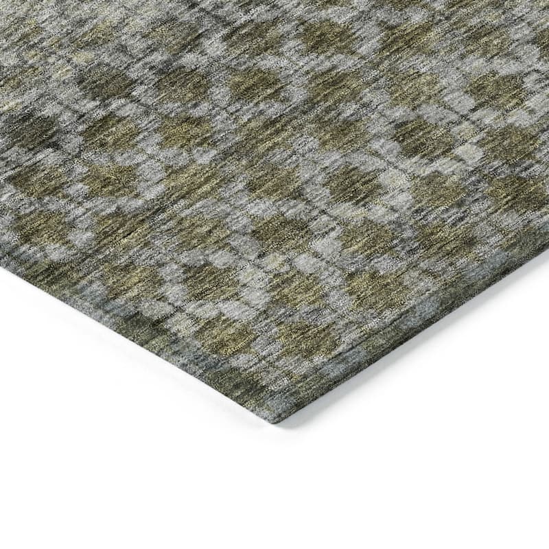 HomeRoots Striped Transitional Rectangle Outdoor Rug