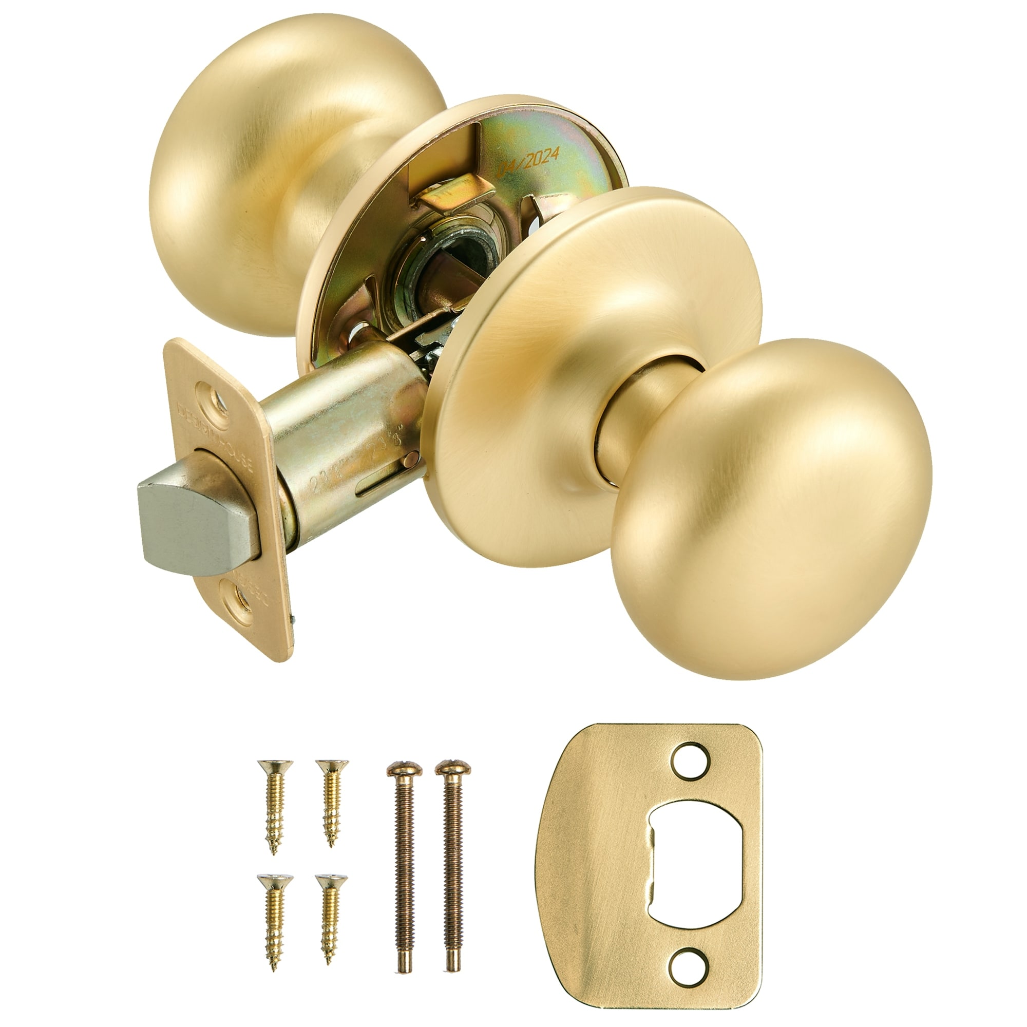 Design House Satin Gold Cambridge Passage Hall Closet Door Knob - Bed Bath  \u0026 Beyond - 40693641, image size:2000x2000