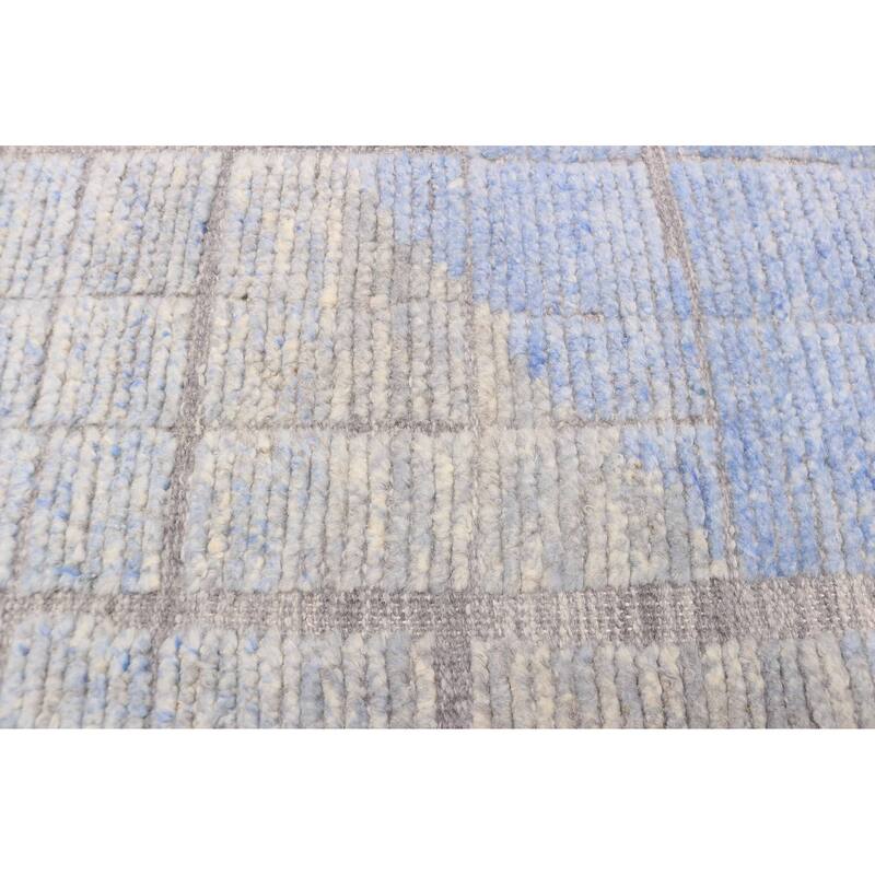 ECARPETGALLERY Hand-knotted Tangier Light Grey Wool Rug - 8'2 x 10'0