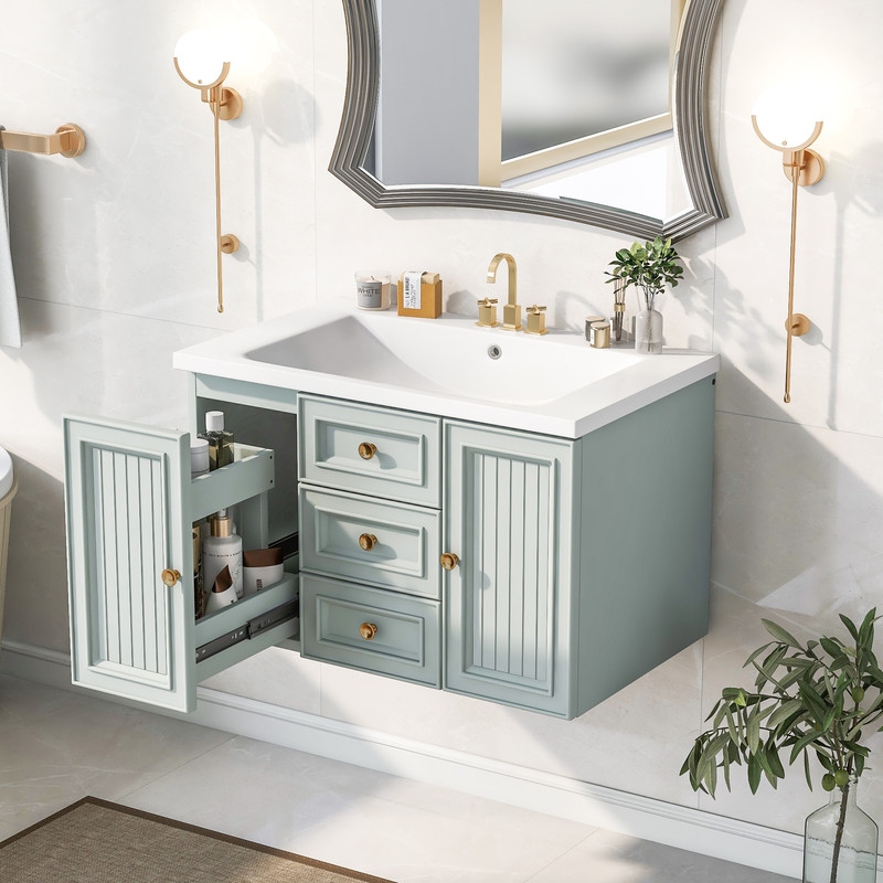 Bathroom vanity and sink combo 30 inch hot sale
