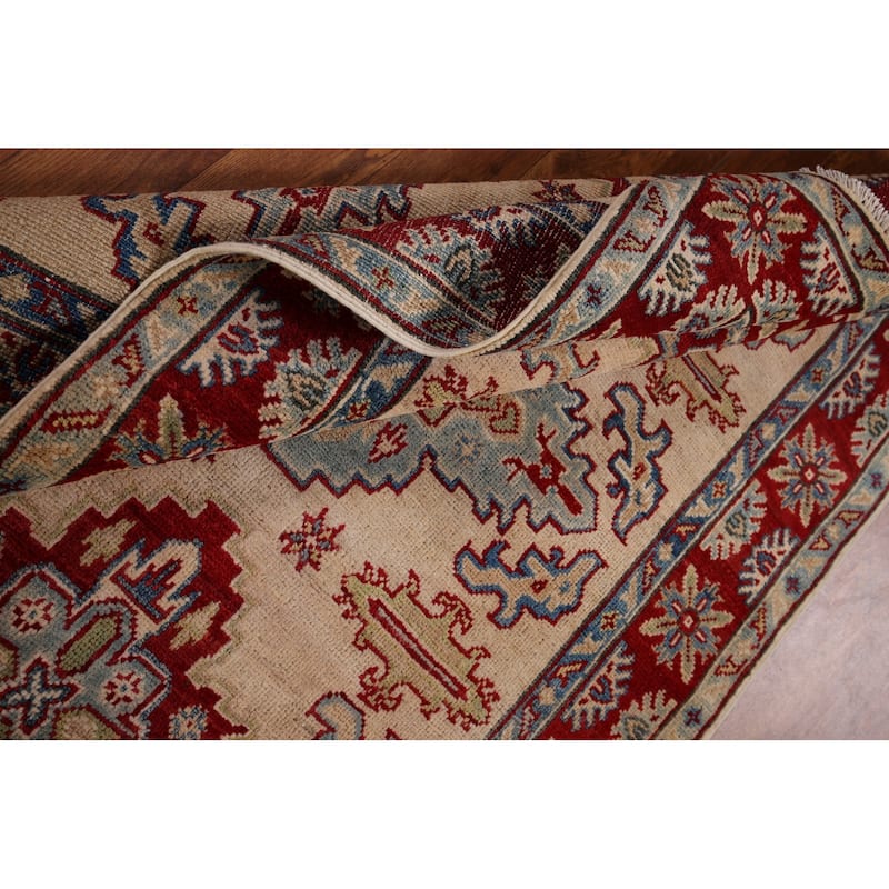 Kazak Accent Rug Hand-Knotted Wool Carpet - 3'5" x 5'4"