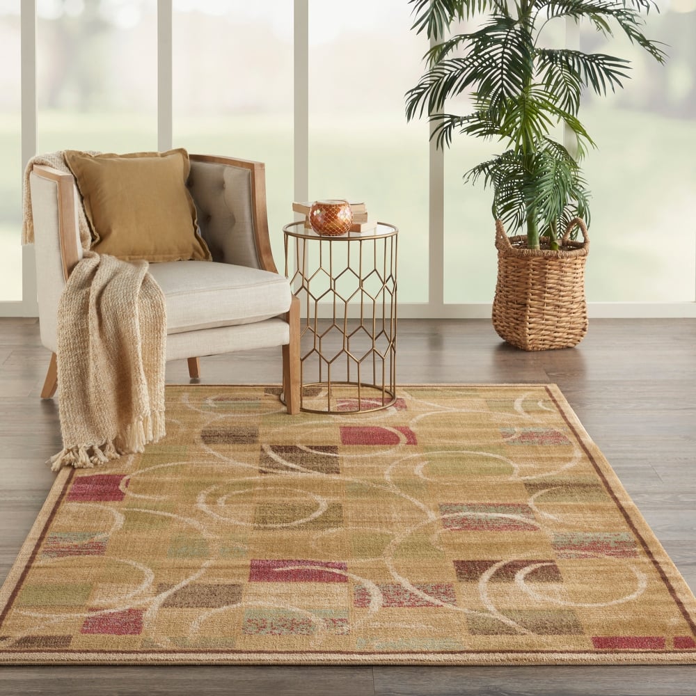 Nourison Expressions Geometric Abstract Cubist Area Rug