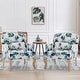 preview thumbnail 18 of 36, EROMMY Floral Accent Chair for Living Room, Upholstered Wingback Armchair with Pillow.
