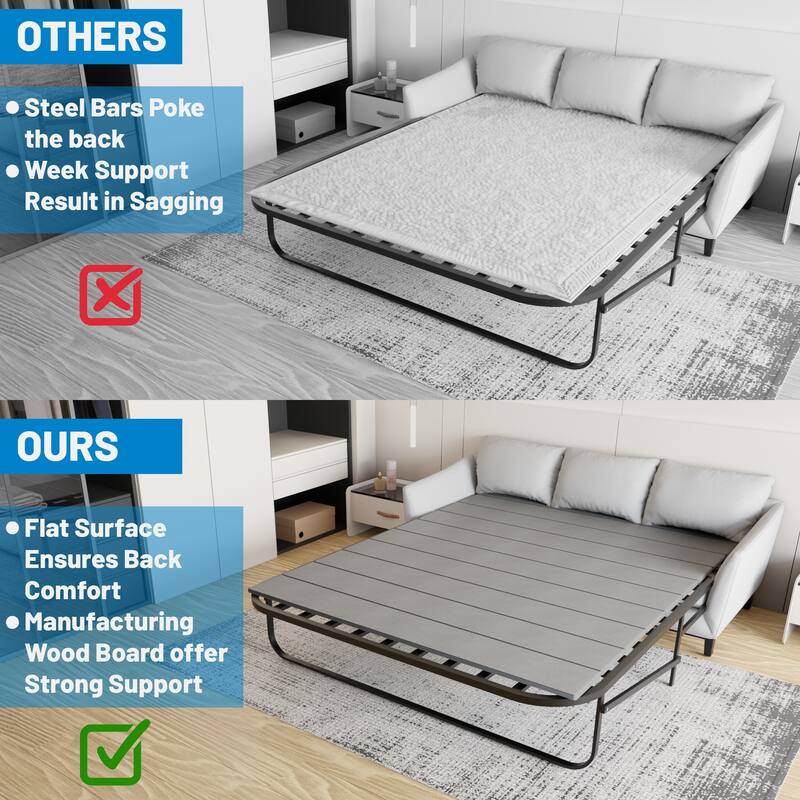 Heavy Duty Sleeper Sofa Support Slats, Reinforced Under Cushion Panel for Sofas and Bed Support, Pull Out Couch Mattress Board