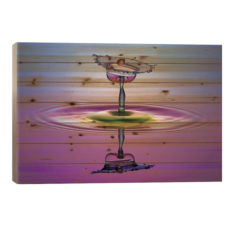 Chalice Colors Full Print On Wood by Muhammad Berkati - Multi-Color - 18x26x1.5