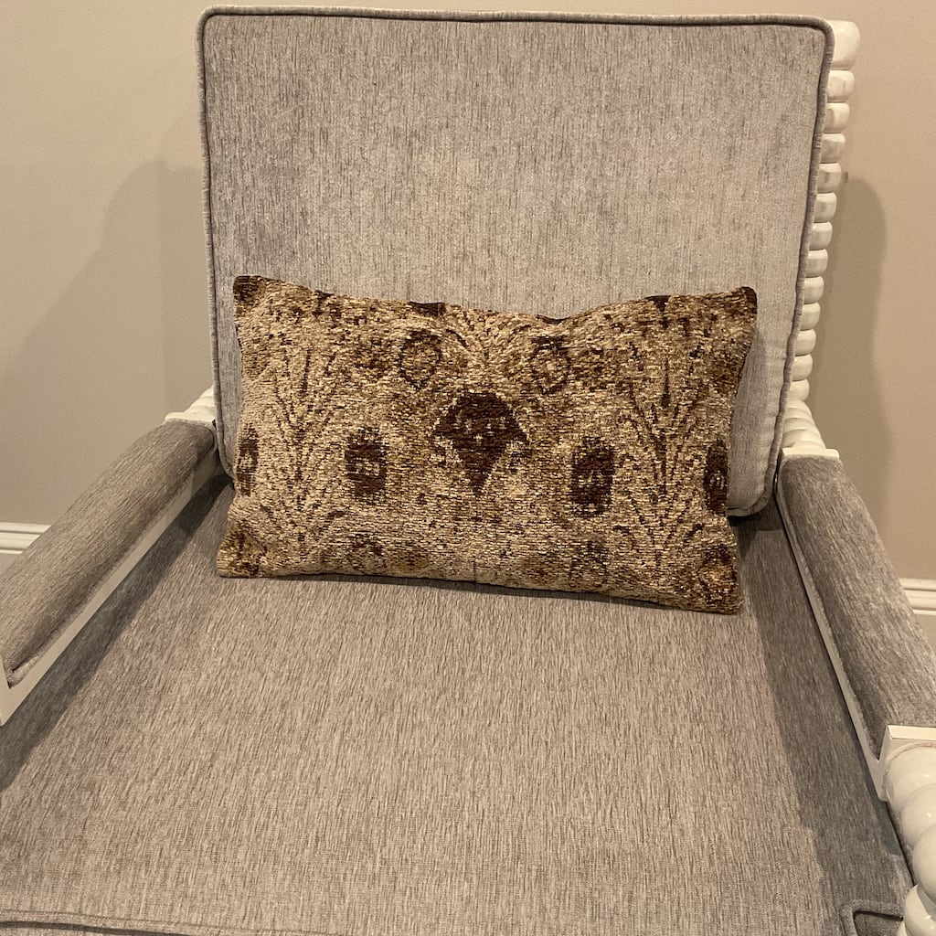 HERAT ORIENTAL Handmade Chenille Ikat Throw Pillow