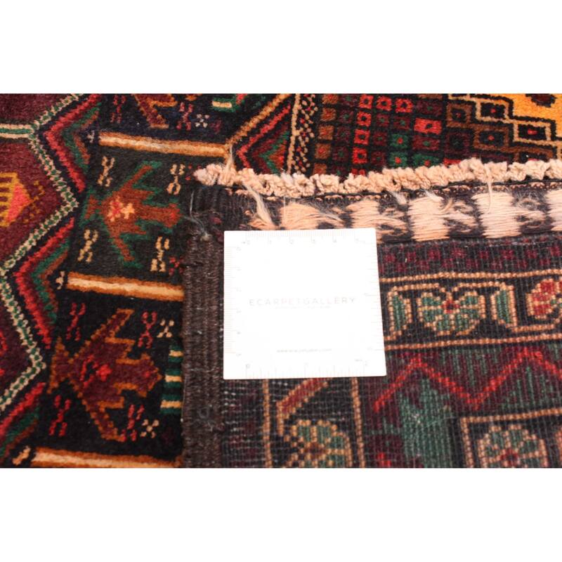 ECARPETGALLERY Hand-knotted Teimani Burgundy Wool Rug - 3'0 x 4'6