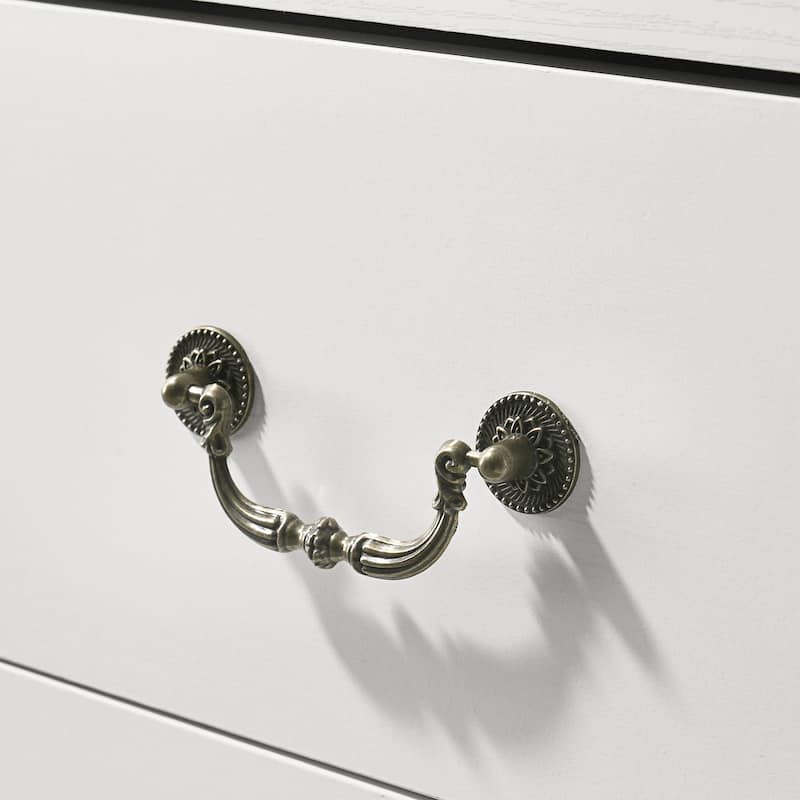 247 Shop At Home Marie 2-Drawer Set of 2 Nightstands with Open Storage Shelf