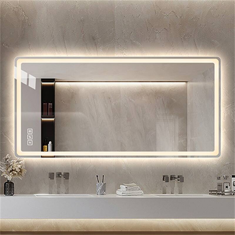 48"*32" Bathroom Mirror w/Led Lights,Anti-Fog Lighted Vanity Mirrors