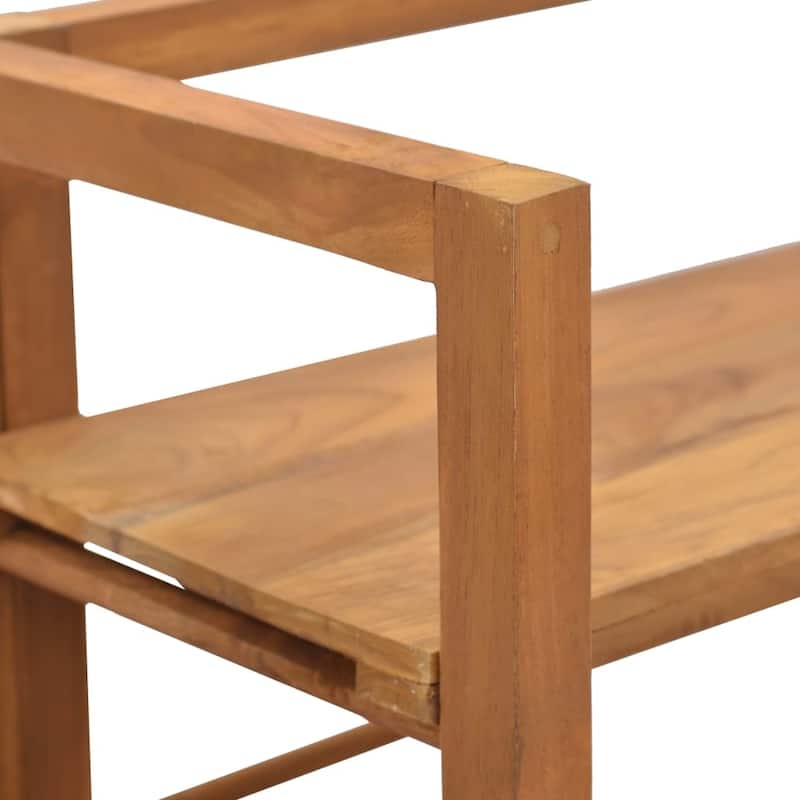 vidaXL Shelving Unit 23.6"x11.8"x47.2" Solid Teak Wood - 23.6" x 11.8" x 47.2"