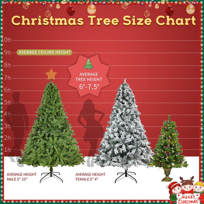 7.5FT Hinged Artificial Fir Christmas Tree Bed Bath & Beyond 34929500