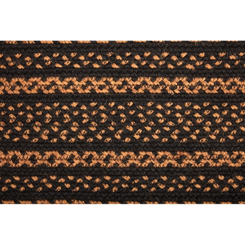 Black Primitive Flooring VHC Farmhouse Stair Tread Jute Rectangle - 8.5x27