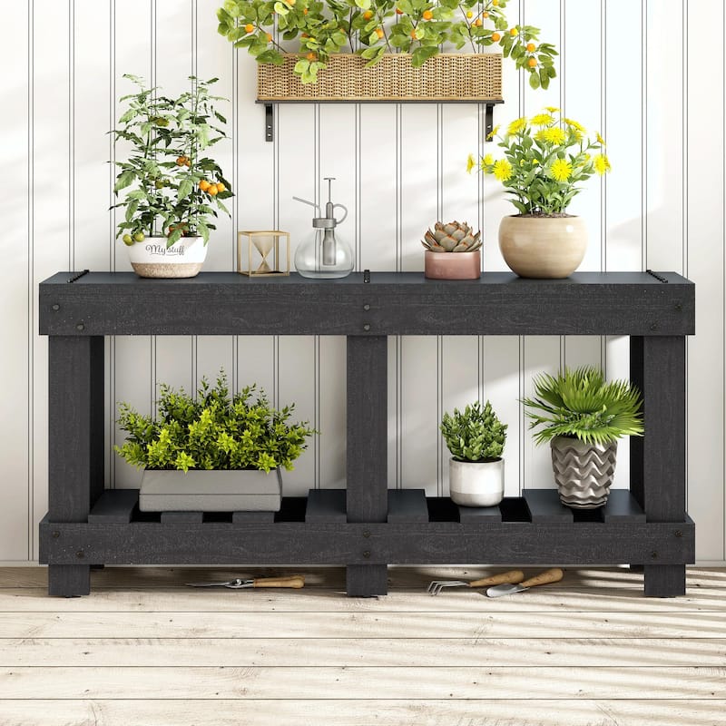 62.9" Vintage Console Table