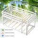preview thumbnail 9 of 38, Costway Twin over Twin Low Bunk Bed with Guardrails Integrated Ladder - See Details