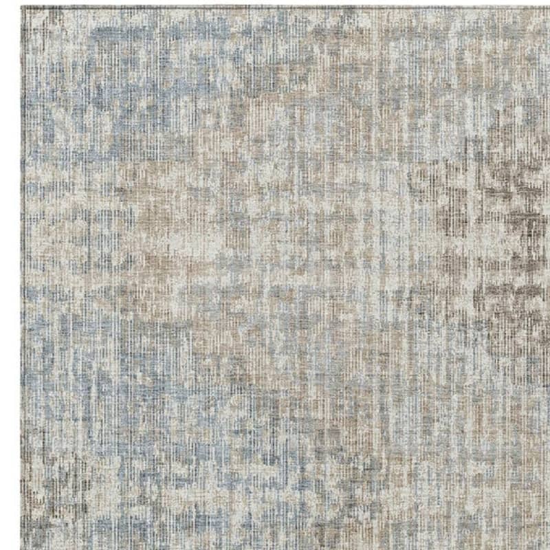 HomeRoots Geometric Transitional Rectangle Outdoor Rug
