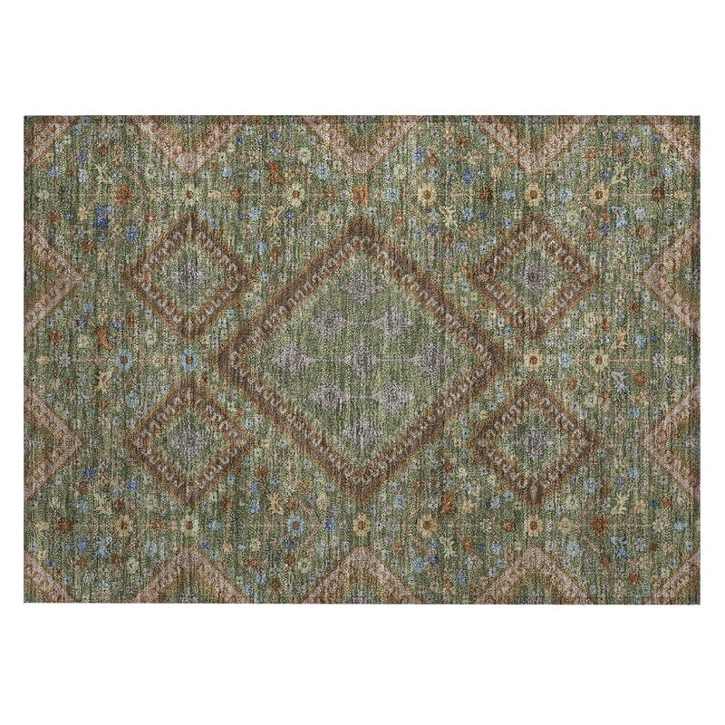 Machine Washable Indoor/ Outdoor Boho Milli Chantille Rug