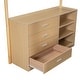 preview thumbnail 17 of 58, Full Size Teddy FleeceLoft Bed Wood Kids Bed,Storage Shelf, Drawers, and Desk,Meticulously Designed