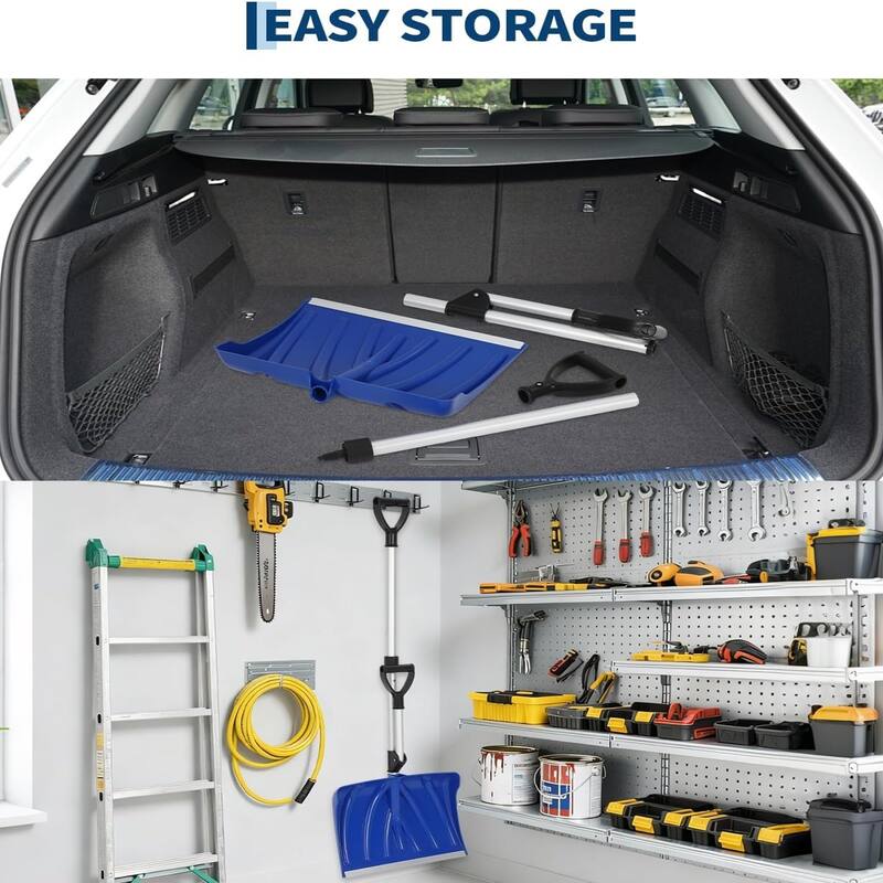 18-Inch Wide Aluminum-Edged Blade Lightweight Snow Pusher