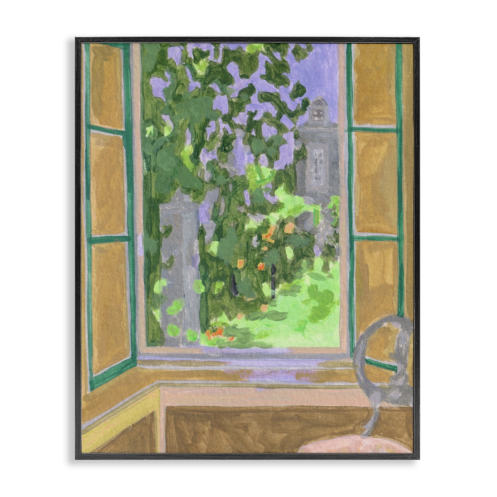 Stupell Seat For Spring Expression Framed Giclee Art Design By Melissa Wang