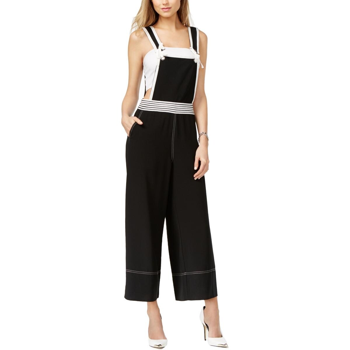 guess colorblock overalls