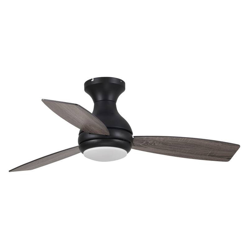 48 in. Oil Rubbed Bronze LED Low Profile Ceiling Fan with Light and Remote Control - 48 in