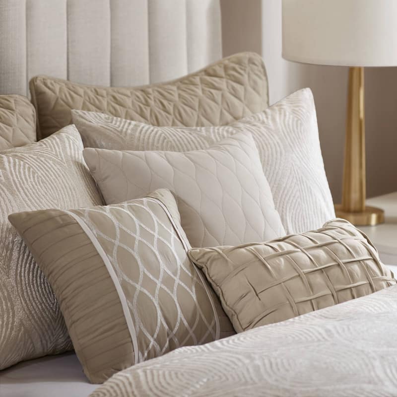 Madison Park Nocturne 10 Piece Jacquard Comforter Set