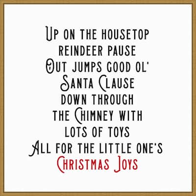 Up on the House Top by Amanti Art Portfolio Framed Canvas Wall Art