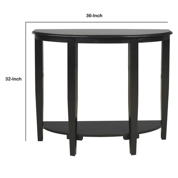 Half Moon Shaped Wooden Console Sofa Table, Black Bed Bath & Beyond