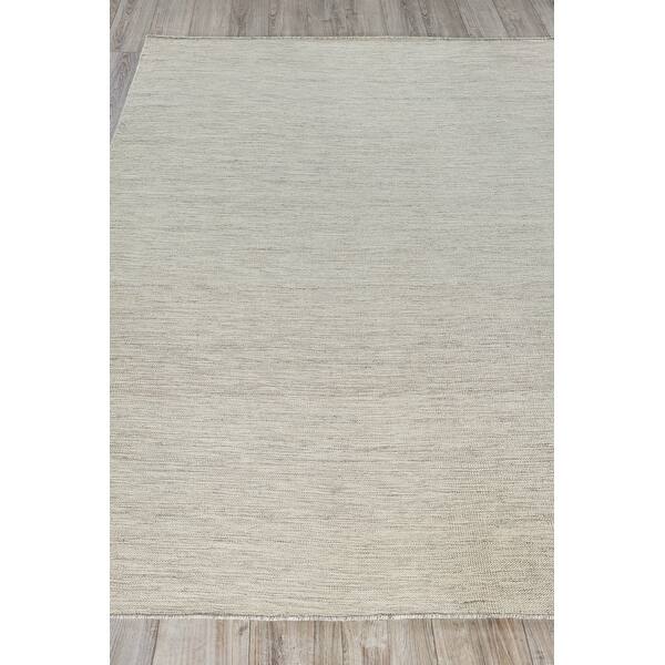 EXQUISITE RUGS Chelsea Flatweave New Zealand Wool Beige/Grey Area Rug