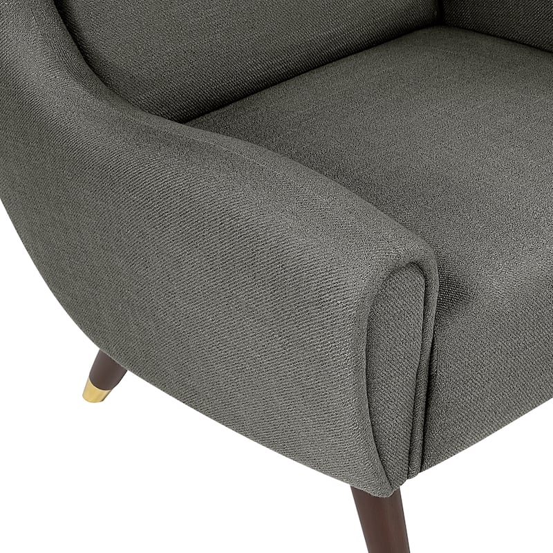 Edmund Textured Fabric Accent Chair
