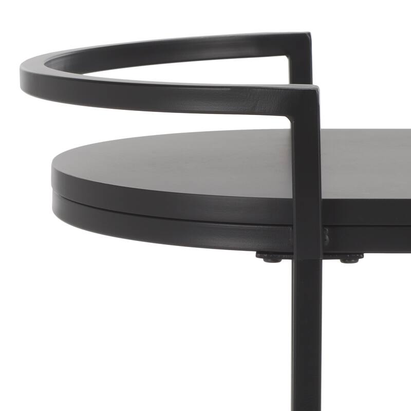 SAFAVIEH Home Inessa 2 Tier Bar Cart - 26"W x 14"D x 26"H