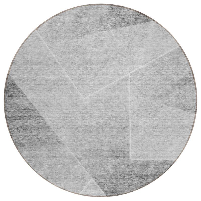 HomeRoots Abstract Transitional Rectangle Outdoor Rug
