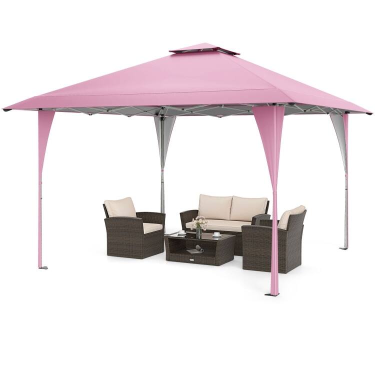Pop up Gazebo with Portable Carrying Bag 8 Stakes and 4 Wind Ropes