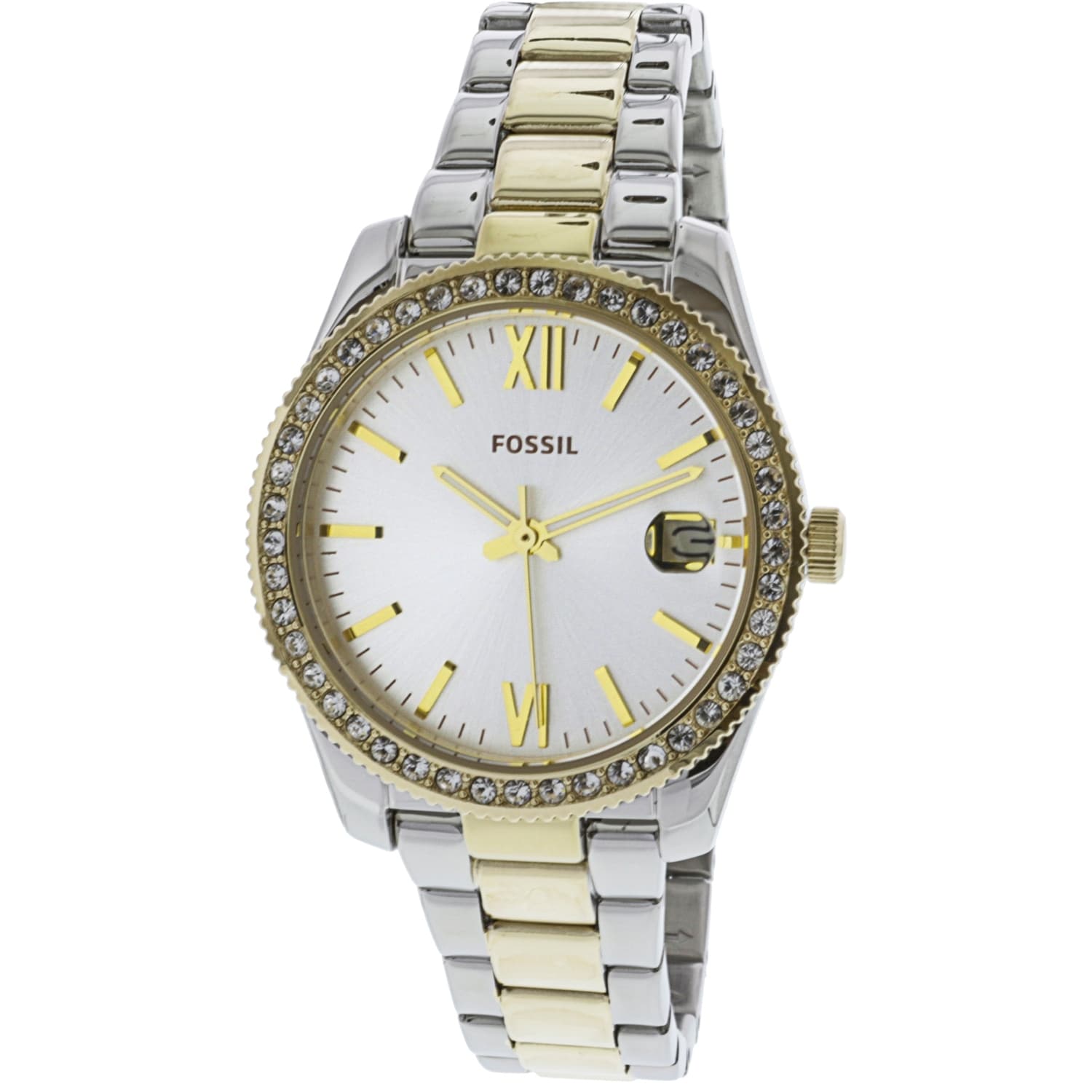 Shop Fossil Women S Scarlette Two Tone Stainless Steel Fashion