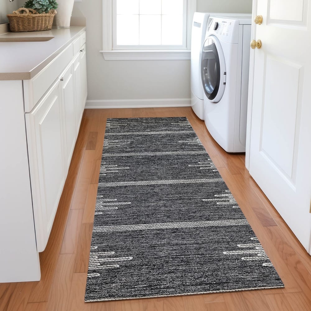 Machine Washable Indoor/ Outdoor Moroccan Boho Rug