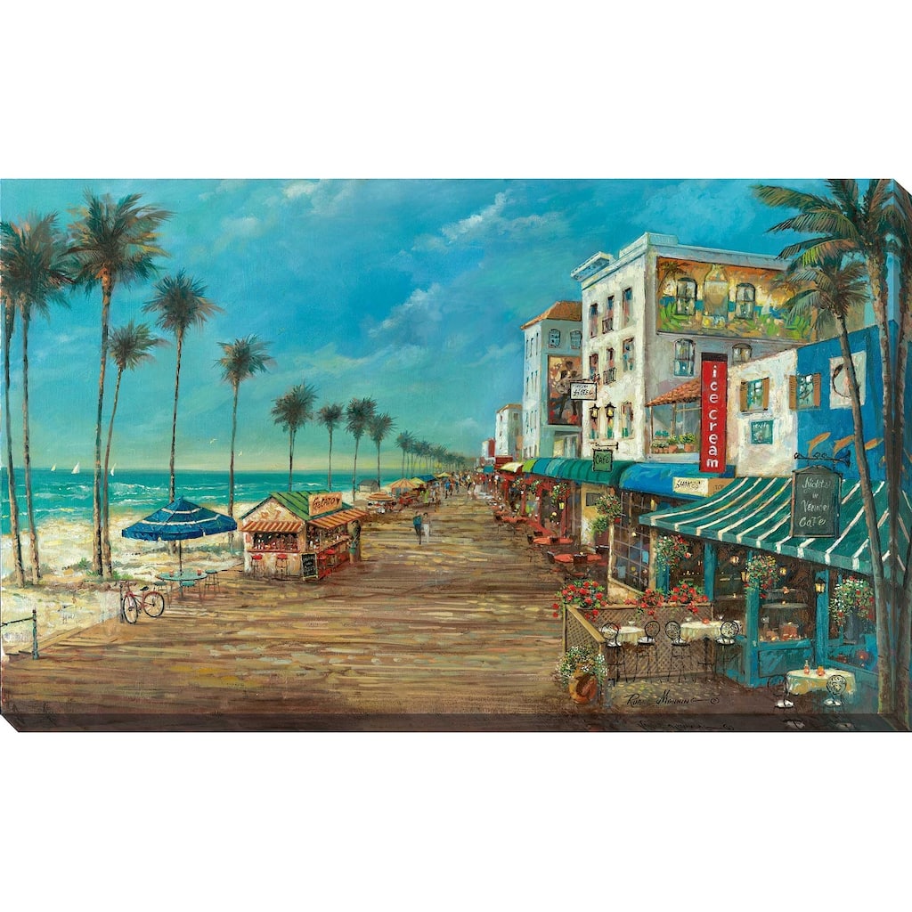 "A Day On The Boardwalk" by Ruane Manning Print on Canvas
