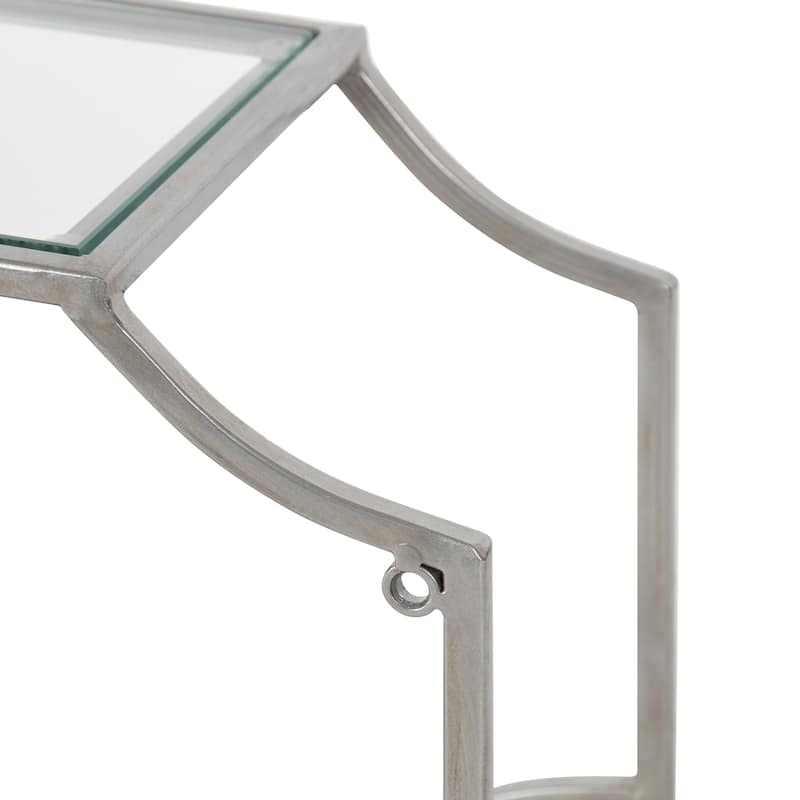 Kate and Laurel Ciel Scalloped Metal Wall Shelf (Set of 2)