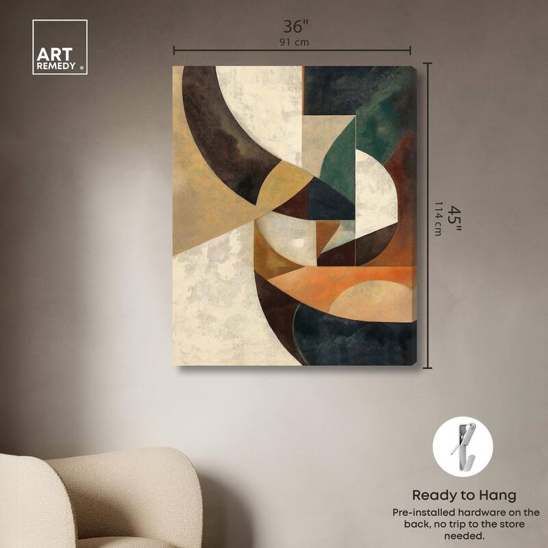 Intersecting Planes Canvas by Art Remedy, Gallery Wrapped