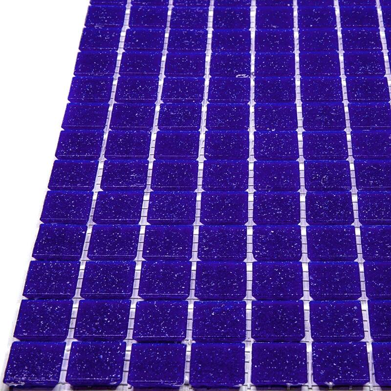 Apollo tile 12" x 12" Dune Glossy Cobalt Blue Glass Tile (20 sq ft/case) - 20 Pack