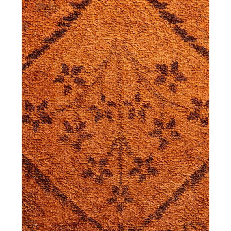 Overdyed One-of-a-Kind Hand-Knotted Area Rug - Red - 2' 6" x 11' 9"