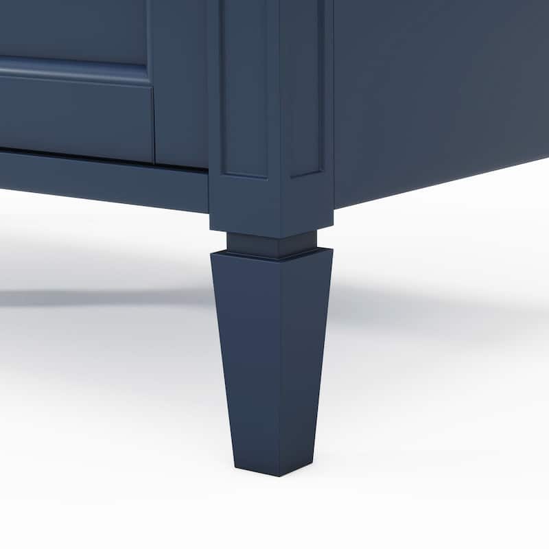30 inch MDF Freestanding Bathroom Vanity Set with Integrated Sink and Drawers - 30" x 18"