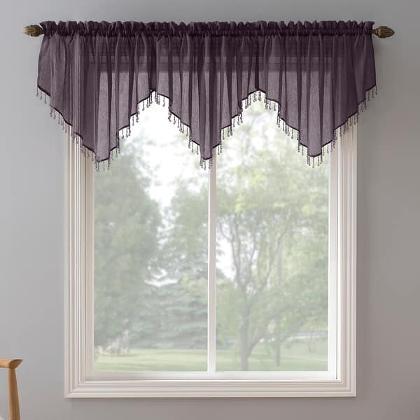 Tenda A Pannello In Voile Trasparente Riccio No. 918 Erica – 129,5x241,3 Cm, Colore Cacao, Con Tasca Per Asta - 3