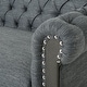 preview thumbnail 44 of 55, Castalia Nailhead Trim Chesterfield Sofa by Christopher Knight Home - 78.75" L x 33.50" W x 28.00" H