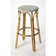 Option White/Black Dot/ Natural Rattan Frame