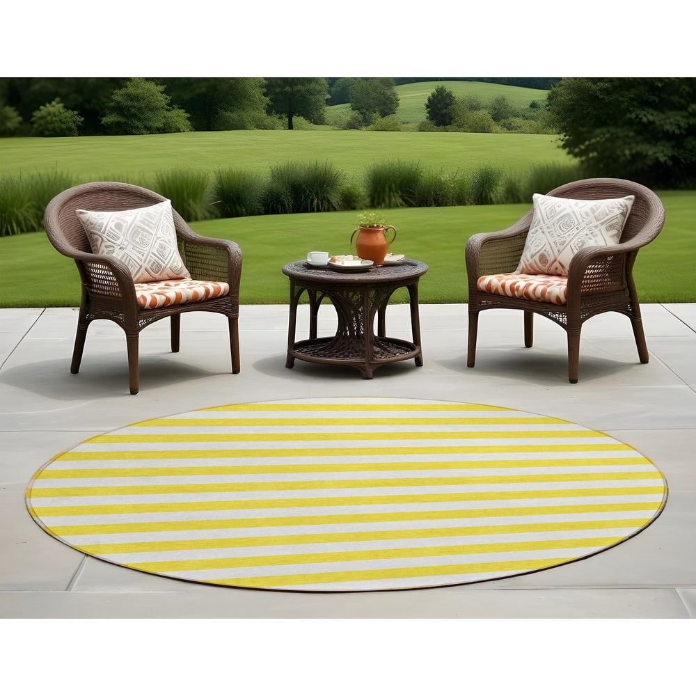 Befi Stripe Weather Resistant Versatile Elegance Outdoor Rug