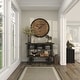 preview thumbnail 4 of 15, Brown Wooden Decorative Wall Clock with Gold Accents
