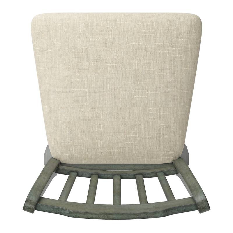 Eleanor Slat Back Wood Swivel Stool by iNSPIRE Q Classic