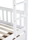 preview thumbnail 39 of 58, Rubber Wood Bunk Bed Frame with 2 Drawers,Convertible into 2 Beds
