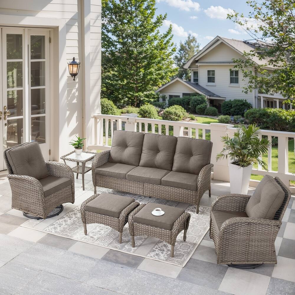6 Pieces Outdoor Patio Furniture Set