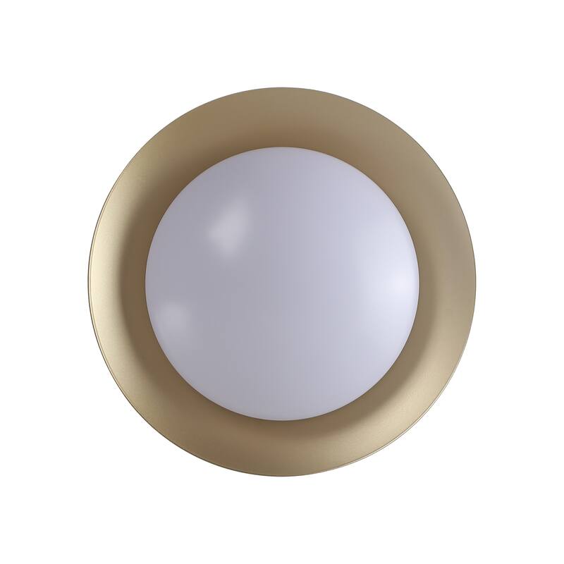 11.8-in W LED Compatible Mid-Century Modern Semi Flush Mount Ceiling Light